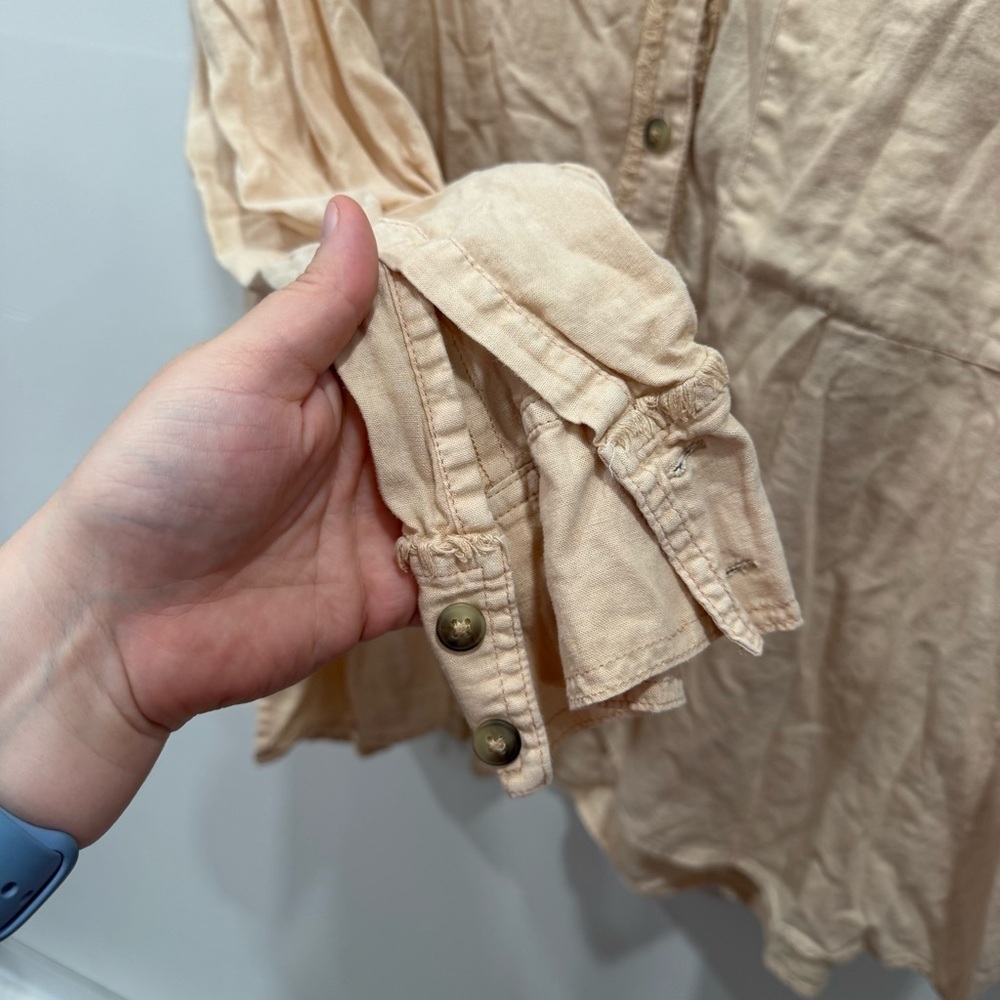 We The Free Keep It Simple Button Down Shirt Fray… - image 4